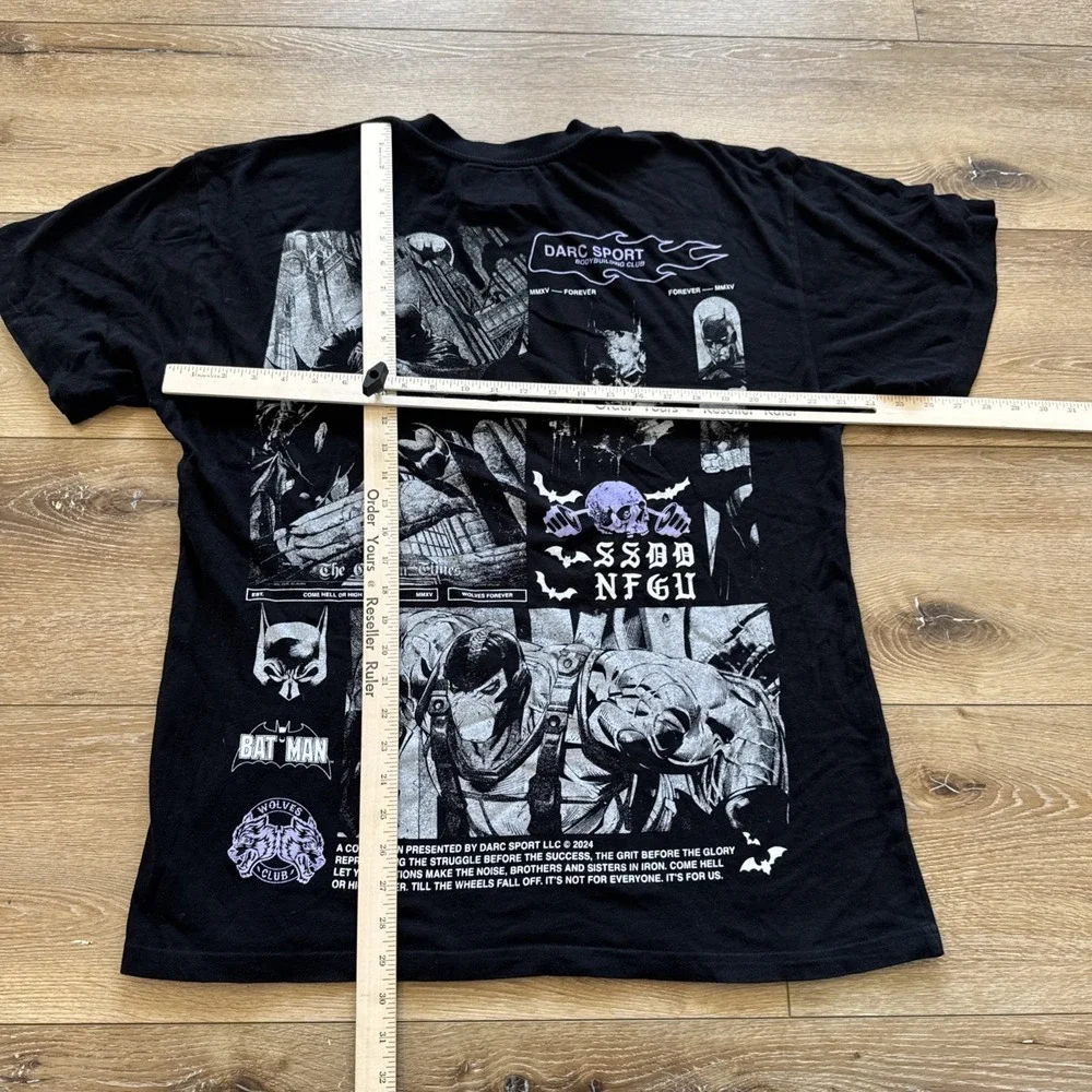Darc Sport x Batman When Darkness Calls Premium Shirt‎ Mens M Gym Body Building - Picture 4 of 7